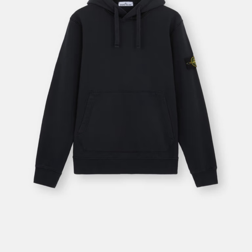 Stone Island Black Sweatshirt Classic Pullover Hoodie